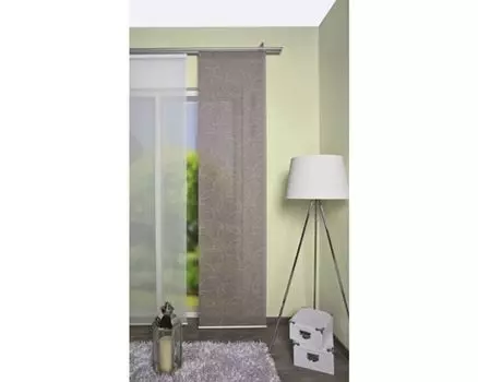 Раздвижная штора Оскар серая 60х245 см Home-Fashion, коричневый