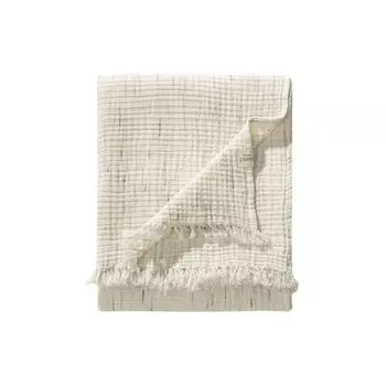 Раздвижная штора-панель Scherli Leaves бело-серая 245х60см benuta, бежевый