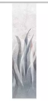 Раздвижная штора SOERENA, имитация шелка, цифровая печать, 245x60 см, мятый мотив, с фурнитурой HOME WOHNIDEE, серый