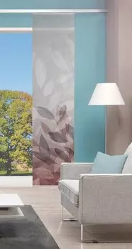 Раздвижная штора twentyfour Abbe, 60x245x0,5 см, бордовый