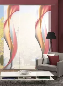 Раздвижная штора twentyfour Fields, 60x245x0,5 см, красный