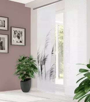 Раздвижная штора twentyfour Pamilo, 60x255x0,5 см, серый