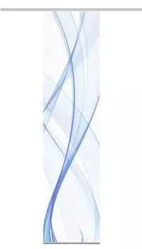 Раздвижная штора VISION S PACOLIA, полупрозрачный под бамбук, 260x60 см, серый,, синий