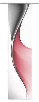 Раздвижная штора в полоску под бамбук однотонная, серо-коричневая 60х260см Home-Fashion, красный