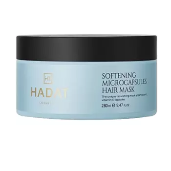 Разглаживающая и питательная маска для волос softening microcapsule hair mask Hadat Cosmetics, 280 мл