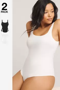 Разглаживающий боди Magisculpt, 2 шт в упаковке Simply Be, черный