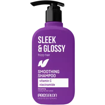 Разглаживающий шампунь для волос Prosalon Sleek&Glossy, 375 мл