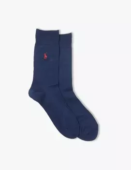 Размер носков одинарной плоской вязки Polo Ralph Lauren, синий