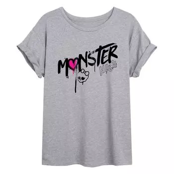 Размерная футболка с граффити Monster High для юниоров Licensed Character