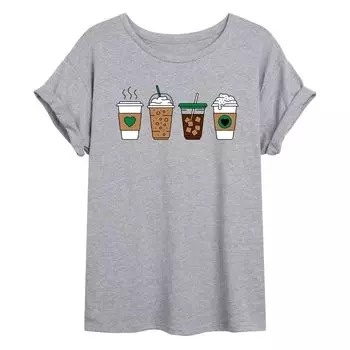 Размерная футболка с графическим рисунком Juniors Coffee Cups Licensed Character