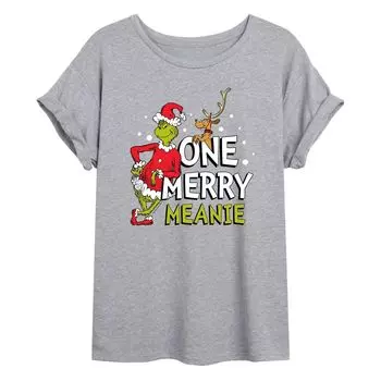 Размерная футболка с рисунком Доктора Сьюза The Grinch One Merry Meanie для юниоров Licensed Character