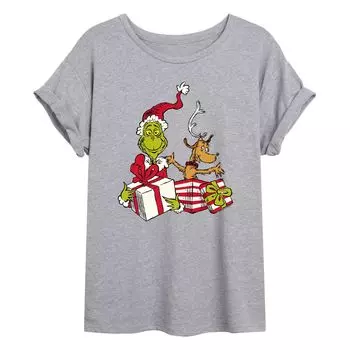 Размерная футболка с рисунком Dr. Seuss Grinch Max для юниоров Licensed Character