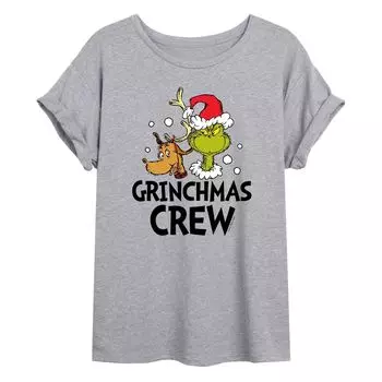 Размерная футболка с рисунком Dr. Seuss's The Grinchmas Crew для юниоров Licensed Character
