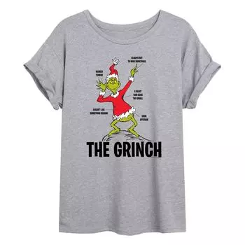 Размерная футболка с рисунком Dr. Seuss The Grinch для юниоров Licensed Character