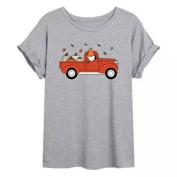 Размерная футболка с рисунком грузовика Juniors' Fall Gnome Licensed Character