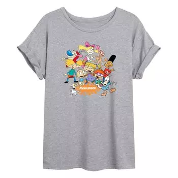 Размерная футболка с рисунком Nickelodeon Group Shot для юниоров Licensed Character