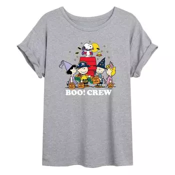 Размерная футболка с рисунком Peanuts Boo Crew для юниоров Licensed Character