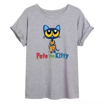 Размерная футболка с рисунком Pete The Cat Kitten Pete для юниоров Licensed Character