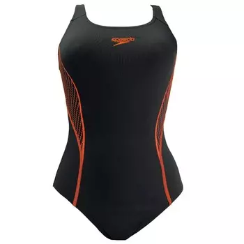 Размещение купальника оранжевого цвета Speedo, черный