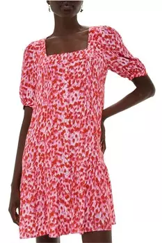 Размытые штрихи летящее платье Whistles, розовый