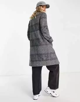 Разнобортное клетчатое пальто Gianni Feraud Ella