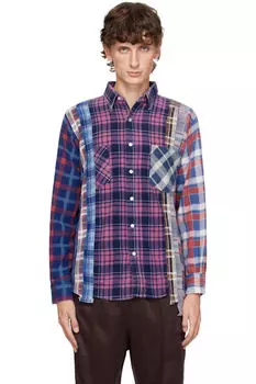 Разноцветная фланелевая рубашка 7 Cuts NEEDLES