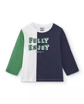 Разноцветная футболка для мальчика с длинными рукавами Charanga, мультиколор