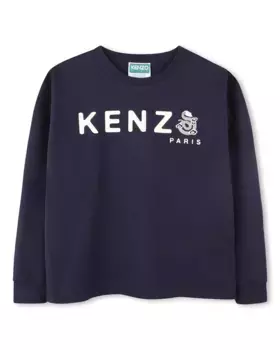 Разноцветная футболка из хлопка Kenzo Kids, многоцветный