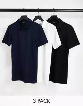 Разноцветная футболка-поло ASOS DESIGN