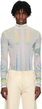 Разноцветная футболка с длинным рукавом La Monnaie Casablanca