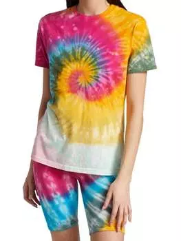 Разноцветная футболка с принтом тай-дай La Detresse Tie dye