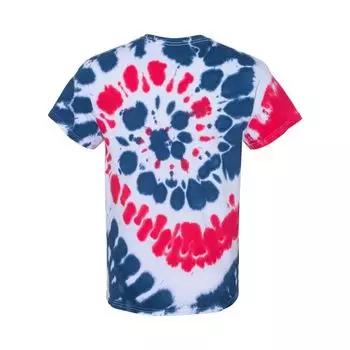 Разноцветная футболка со спиральным узором тай-дай Dyenomite