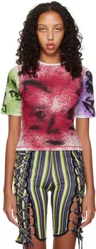 Разноцветная футболка Spray Devil Chopova Lowena