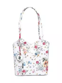 Разноцветная кожаная сумка от Anna Luchini, мультиколор