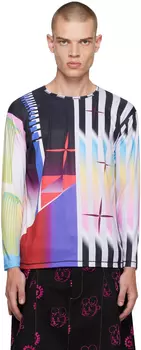 Разноцветная лыжная футболка с длинным рукавом Chopova Lowena