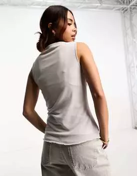 Разноцветная майка без рукавов с рисунком Fiorucci