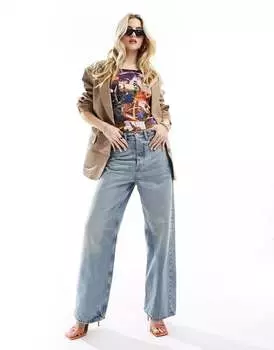 Разноцветная майка с бретелями и принтом Urban Revivo