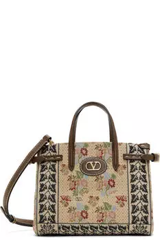 Разноцветная маленькая сумка для покупок Antibes Valentino Garavani