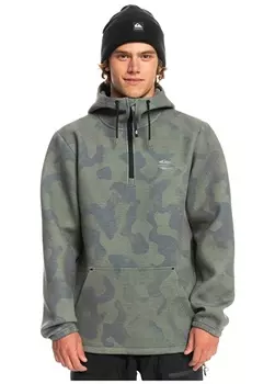 Разноцветная мужская флисовая толстовка с капюшоном Quiksilver