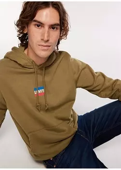 Разноцветная мужская толстовка с воротником с капюшоном Levis