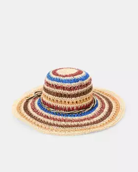 Разноцветная полосатая шляпа Tintoretto, цвет Azafrn