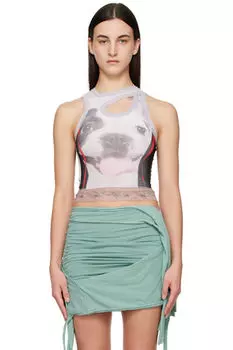 Разноцветная сетчатая майка Ottolinger