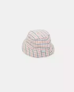 Разноцветная шапочка для мальчика в клетку Tutto Piccolo, мультиколор