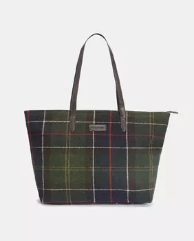 Разноцветная сумка-тоут в клетку в клетку Barbour, мультиколор
