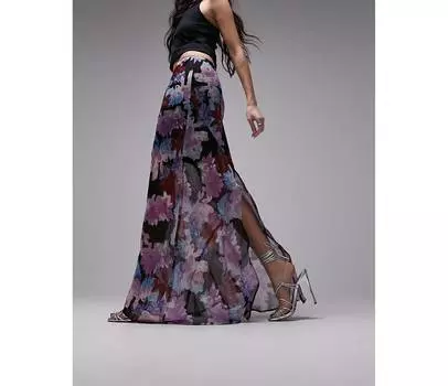 Разноцветная юбка с принтом Topshop