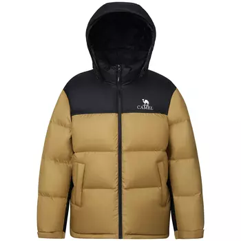 Разноцветная ветрозащитная куртка с капюшоном унисекс CAMEL, Lantern Mist Pink/Night Black