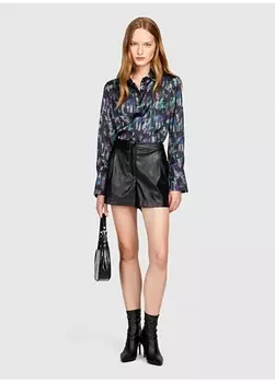 Разноцветная женская рубашка обычного кроя Sisley