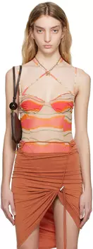 Разноцветное боди Le Raphia 'Le Body Ilha' Jacquemus