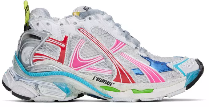 Разноцветные беговые кроссовки Balenciaga