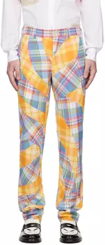 Разноцветные брюки в клетку тартан Comme des Garons